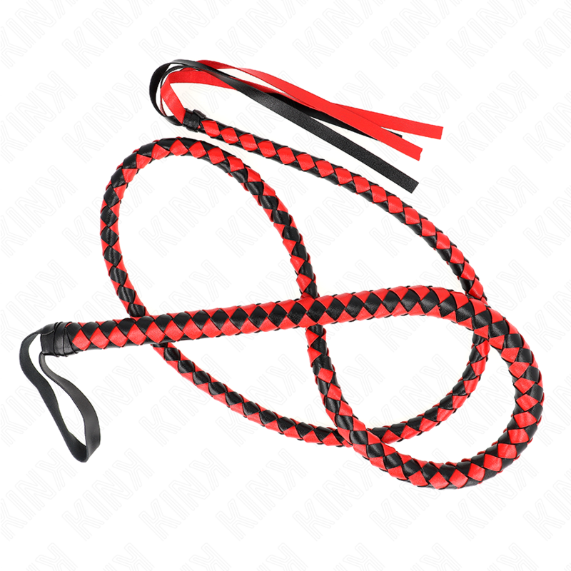 KINK - RED LONG SNAKE WHIP 210 CM