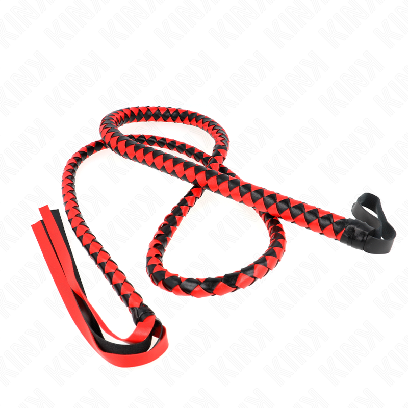 KINK - CHICOTE DE COBRA LONGO VERMELHO 210 CM