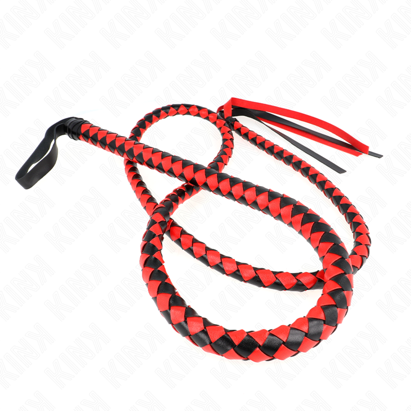 KINK - CHICOTE DE COBRA LONGO VERMELHO 210 CM