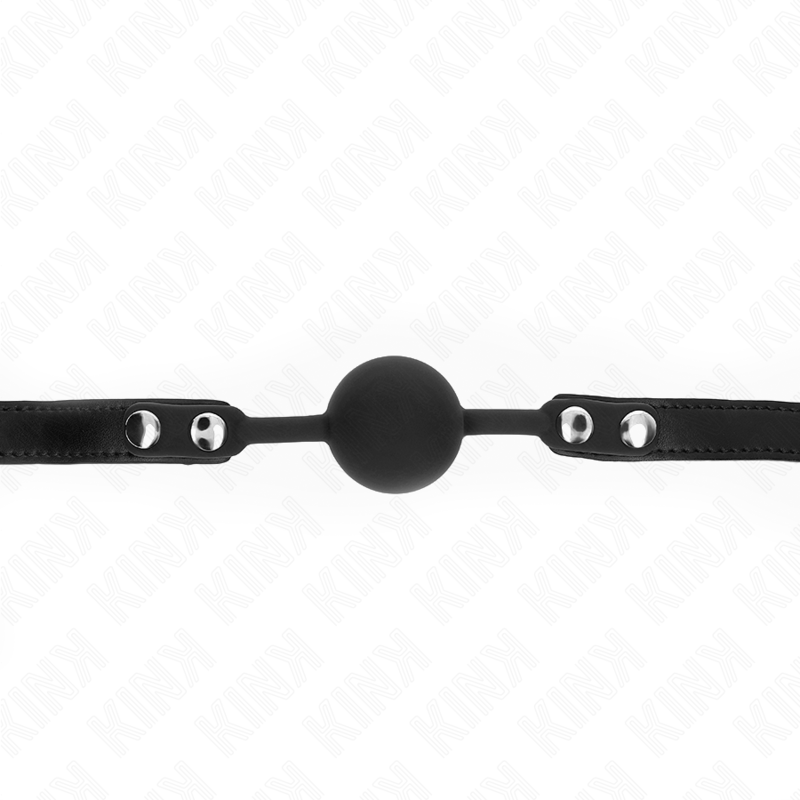 KINK - 4 CM SILICONE BALL GAG MODEL 1 WITH PADLOCK 60 x 2 CM