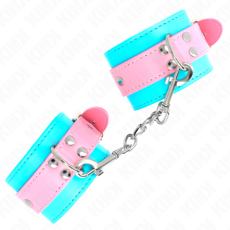 KINK - PULSEIRAS AJUSTÁVEIS CHIC AZUL/ROSA 16-28 CM X 5 CM