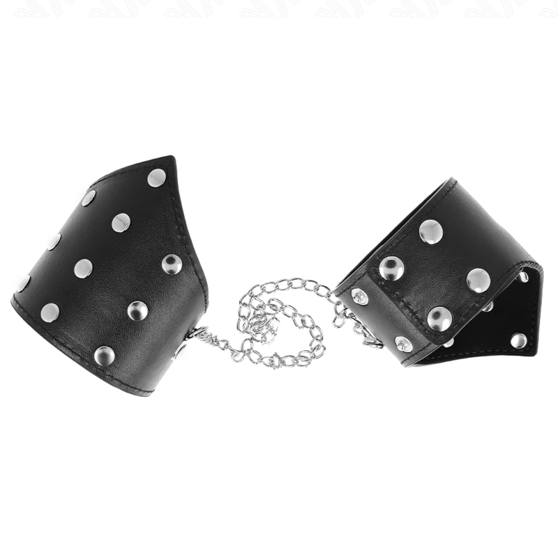 KINK - PULSEIRAS ESTILO PONTAS PRETAS COM CORRENTE AJUSTÁVEL 17-23 CM X 8,5 CM