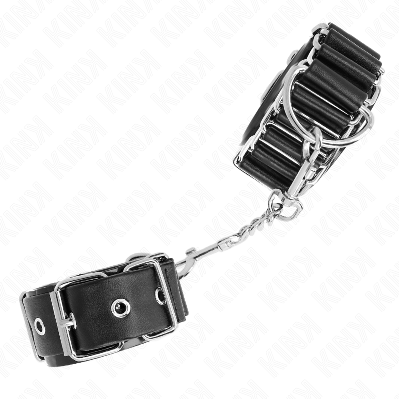 KINK - PULSEIRAS FINAS COM DOBRADIÇA PRETA AJUSTÁVEL 16-22 CM X 3,5 CM