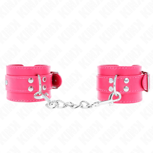 KINK - PULSEIRAS FÚCSIA COM DETALHES FÚCSIA AJUSTÁVEIS 20-28 CM X 5,5 CM