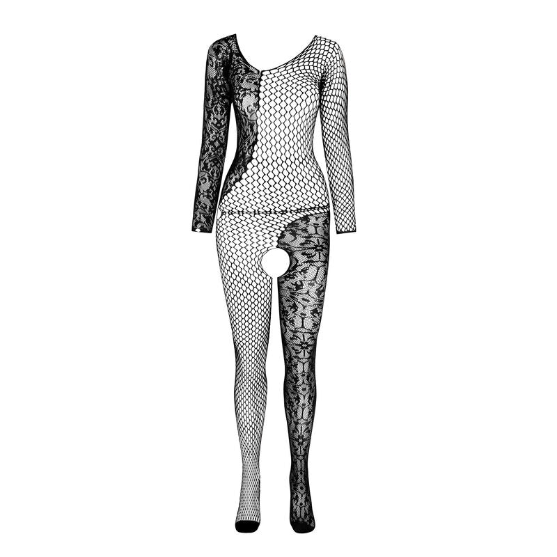 PASSION - BS 107 WHITE BODYSTOCKING ONE SIZE