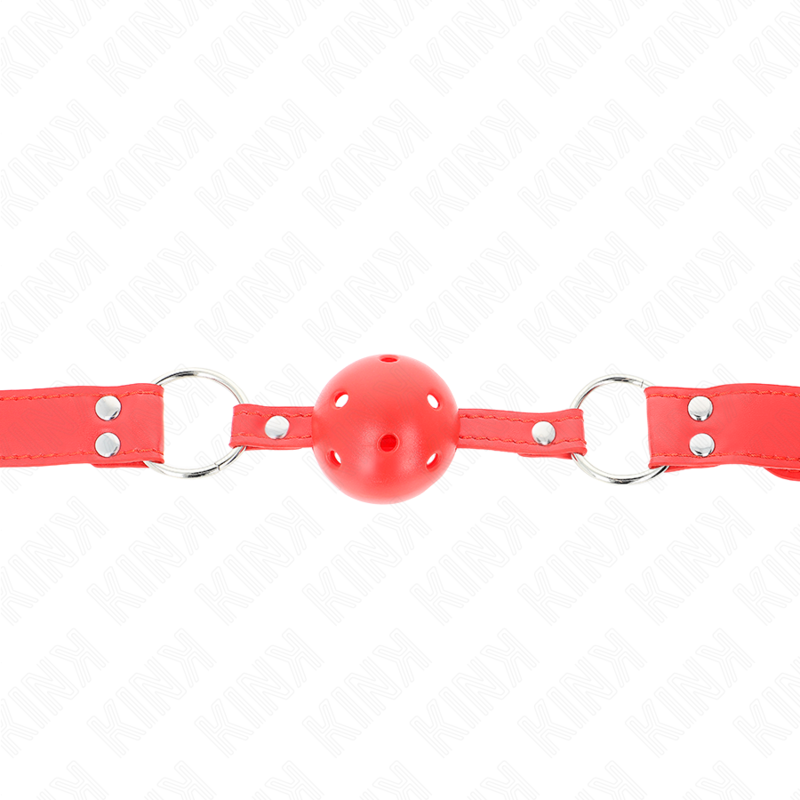 KINK - 4,5 CM RÍGIDO OCO VERMELHO CHEIO BOLA GAG 62 x 2 CM