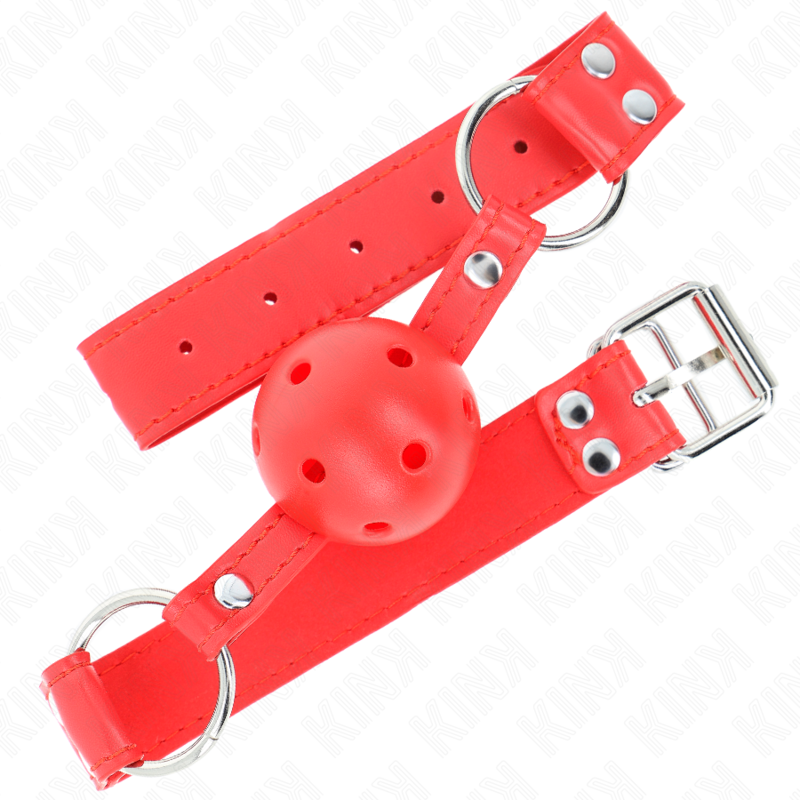 KINK - 4,5 CM RÍGIDO OCO VERMELHO CHEIO BOLA GAG 62 x 2 CM