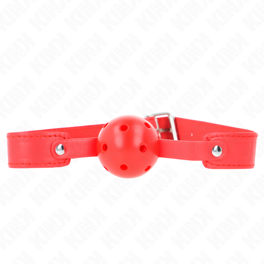 KINK - 4.5 CM BREATHABLE RED BALL GAG 65 x 2.5 CM