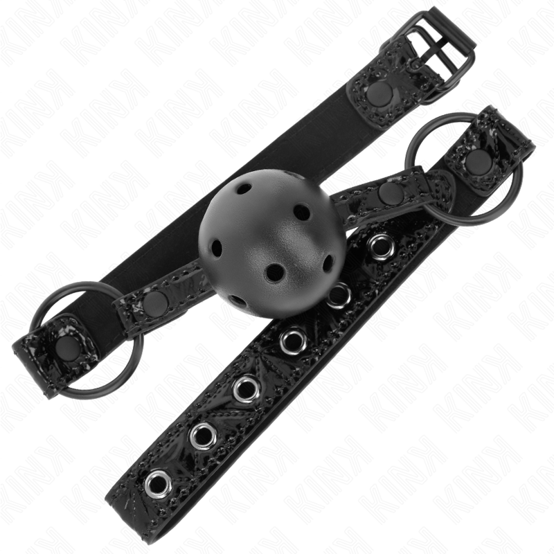 KINK - 4.5 CM DIAMOND PATTERN BALL GAG MODEL 3 64.5 CM ADJUSTABLE 42-60 CM