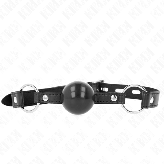 KINK - BALL GAG 4 CM BLACK TPE 60 x 2 CM