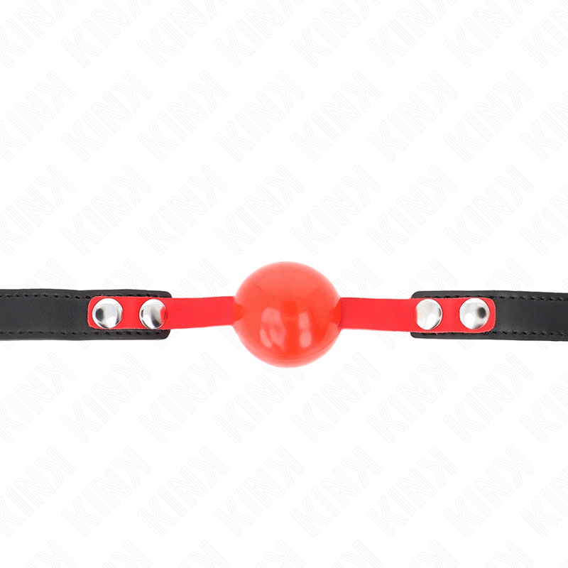 KINK - 4 CM SOFT TPE BALL GAG MODELO 4 60 x 2 CM AJUSTÁVEL 37-52 CM