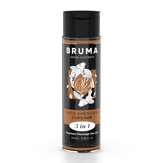 BRUMA - ÓLEO DE MASSAGEM PREMIUM EFEITO CALOR SABOR AMERICAN PIE 3 EM 1 - 100 ML