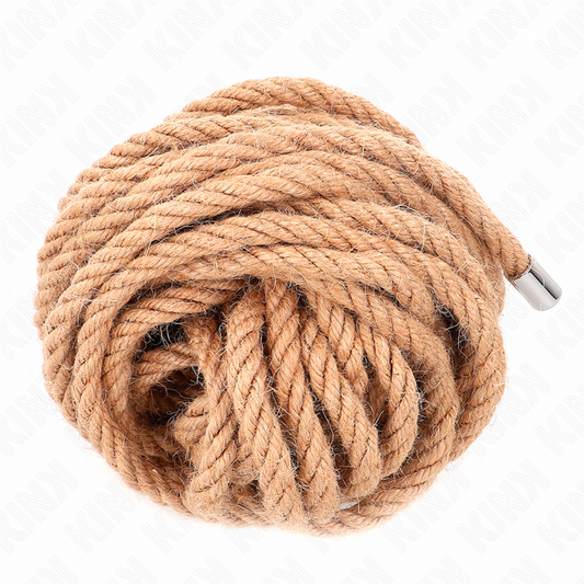 KINK - 10 METERS HEMP ROPE WITH METAL HEAD