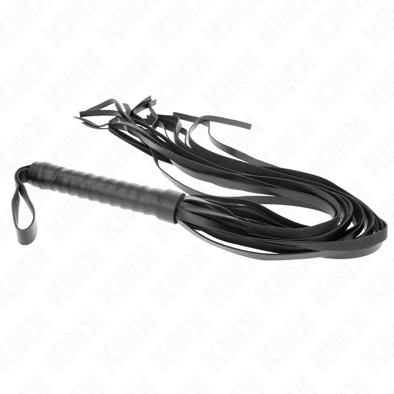 KINK - BLACK LONG TAIL WHIP WITH SHORT HANDLE 70 CM