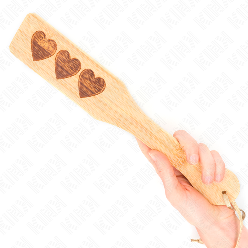 KINK - HEART DESIGN BAMBOO SHOVEL 32 X 5.5 CM