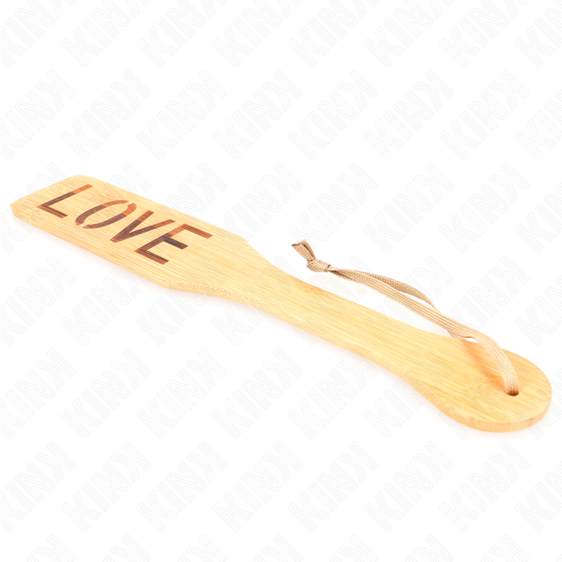 KINK - BAMBOO PADDLE WORD LOVE 32 X 5.5 CM