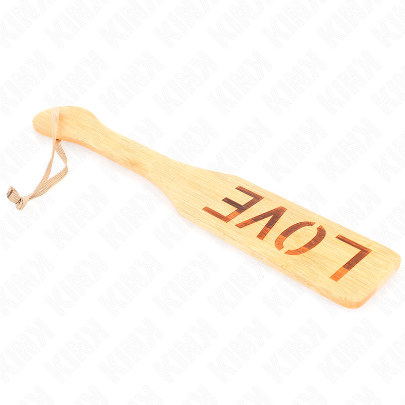 KINK - BAMBOO PADDLE WORD LOVE 32 X 5.5 CM