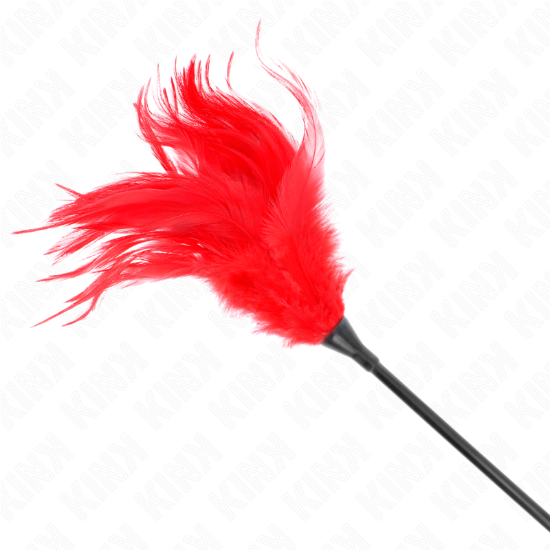 KINK - MULTIPLE TICKLE FEATHERS RED 45 CM