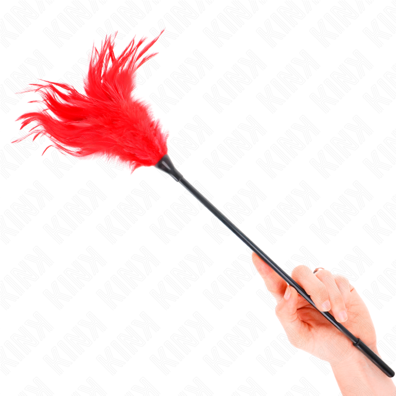 KINK - MULTIPLE TICKLE FEATHERS RED 45 CM