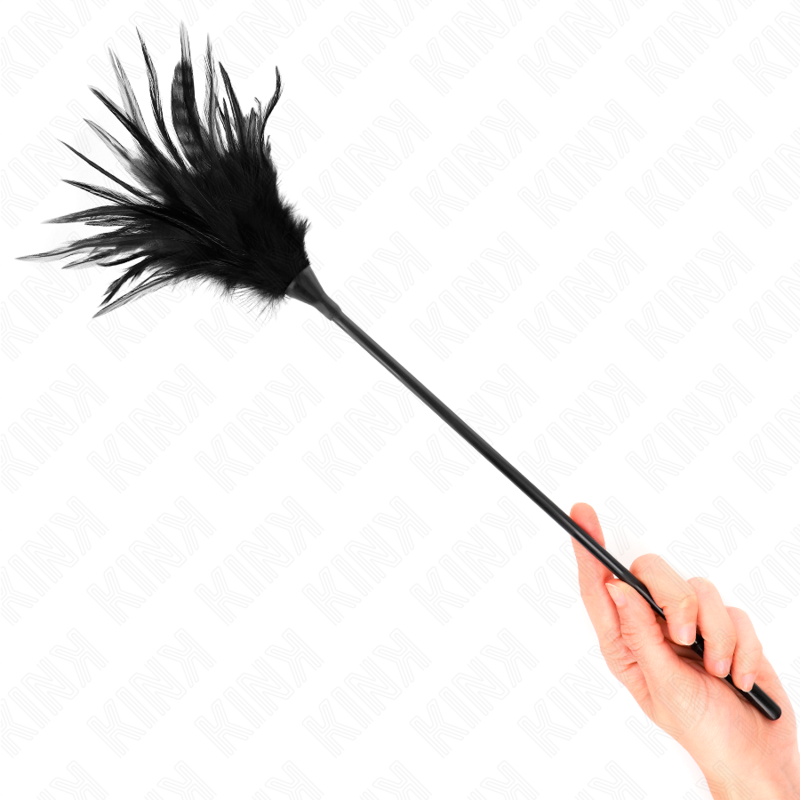 KINK - PLUMAS MÚLTIPLES PARA COSQUILLAS NEGRO 45 CM