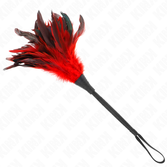 KINK - VERMELHO MAID HORN CÓCEGAS PENAS DE GALINHA 36 CM