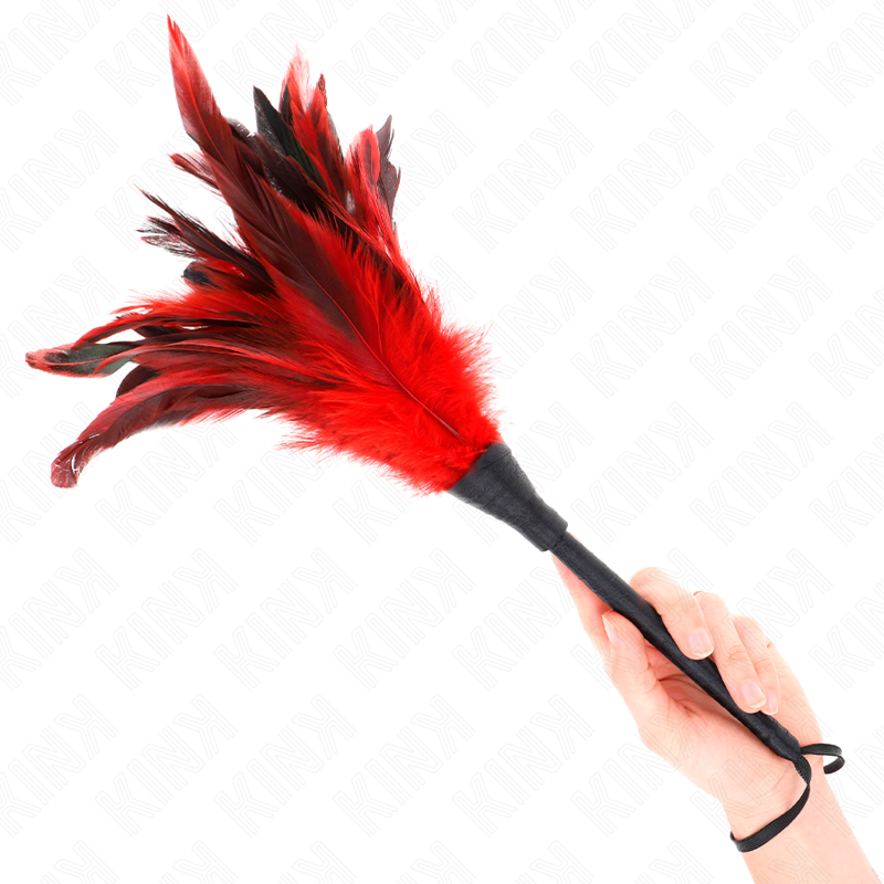 KINK - RED MAID HORN TICKLE CHICKEN FEATHERS 36 CM