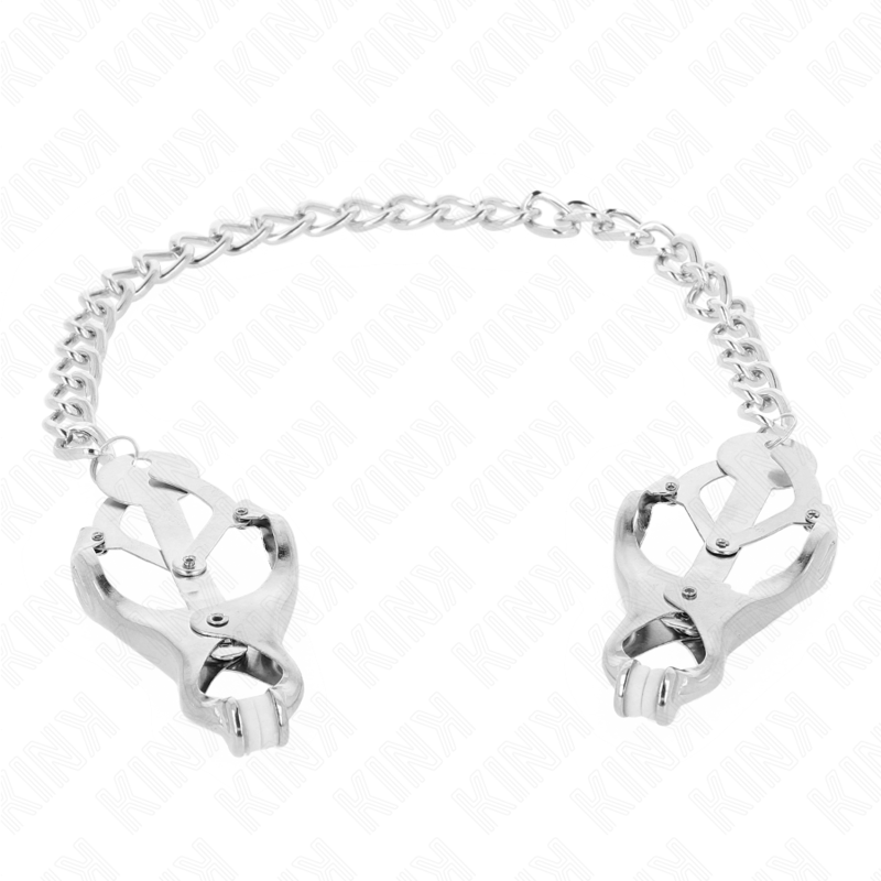 KINK - JAPANESE STYLE NIPPLE CLAMPS WITH CHAIN ​​SILVER 30 CM