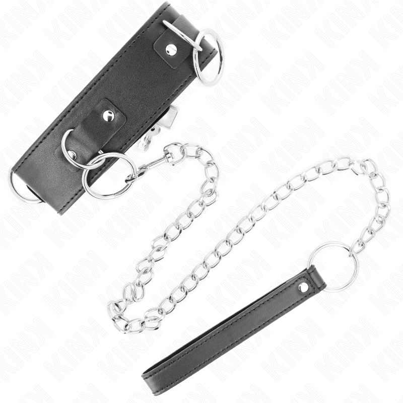 KINK - 65 CM 3 RINGS COLLAR WITH BELT MODEL 2 ADJUSTABLE 36-43 CM X 5 CM