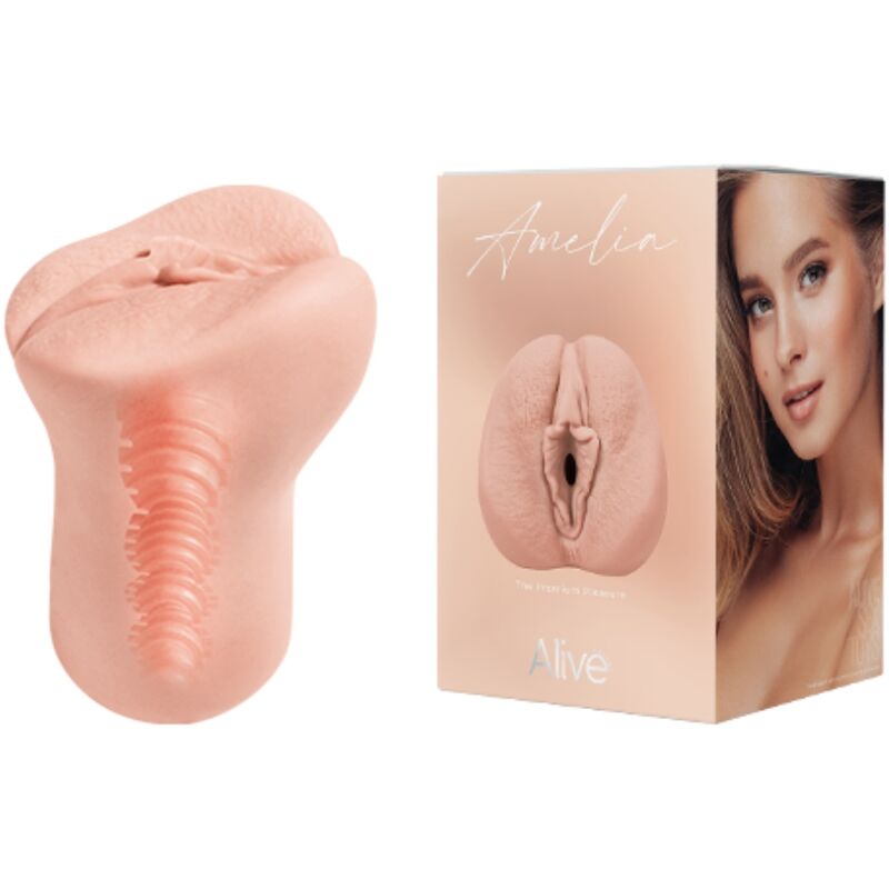 ALIVE - MASTURBADOR MASCULINO AMELIA VAGINA NATURAL SUPER REALISTA