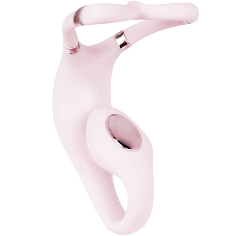 ADRIEN LASTIC - ESTIMULADOR DE CLITÓRIS DUPLO VENUS E PONTO G APLICATIVO GRATUITO ROSA