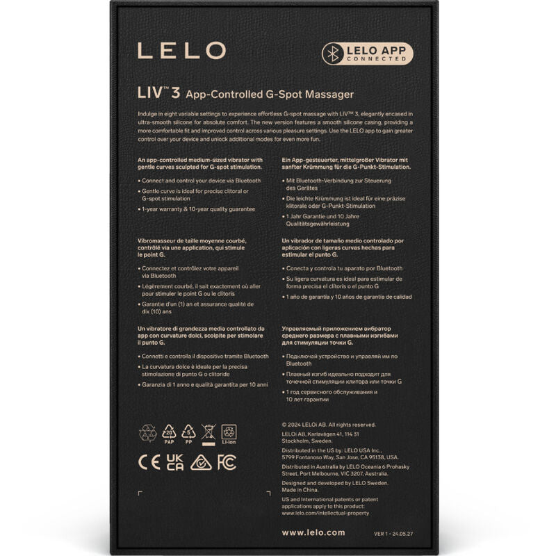 LELO - ESTIMULADOR DE PONTO G LIV™ 3 ROSA