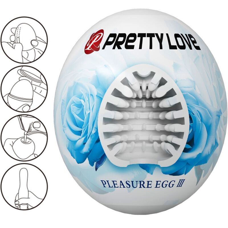 PRETTY LOVE - WHITE EGG MALE MASTURBATOR