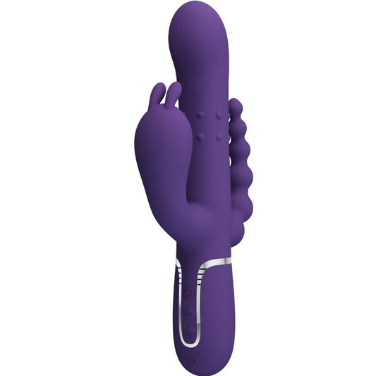 PRETTY LOVE - CAMMY TRIPLE 4 IN 1 MULTIFUNCTION VIBRATOR PURPLE