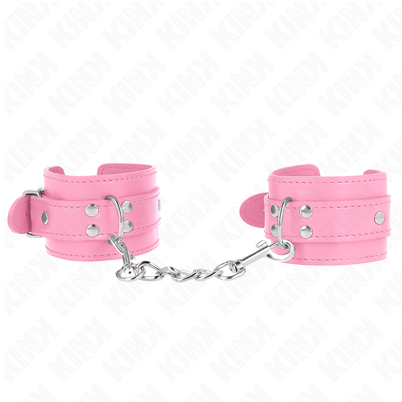 KINK - PULSEIRAS AJUSTÁVEIS SIMPLES ROSA 20-23 CM X 5,5 CM