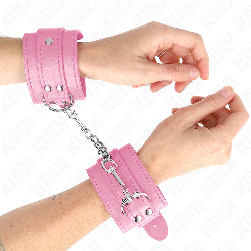 KINK - PULSEIRAS AJUSTÁVEIS SIMPLES ROSA 20-23 CM X 5,5 CM