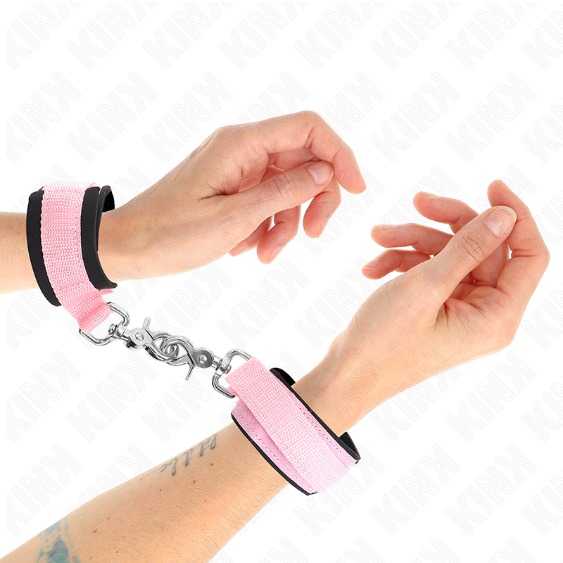 KINK - PINK ADJUSTABLE NEOPRENE WRISTBANDS ADJUSTABLE 22-34 CM