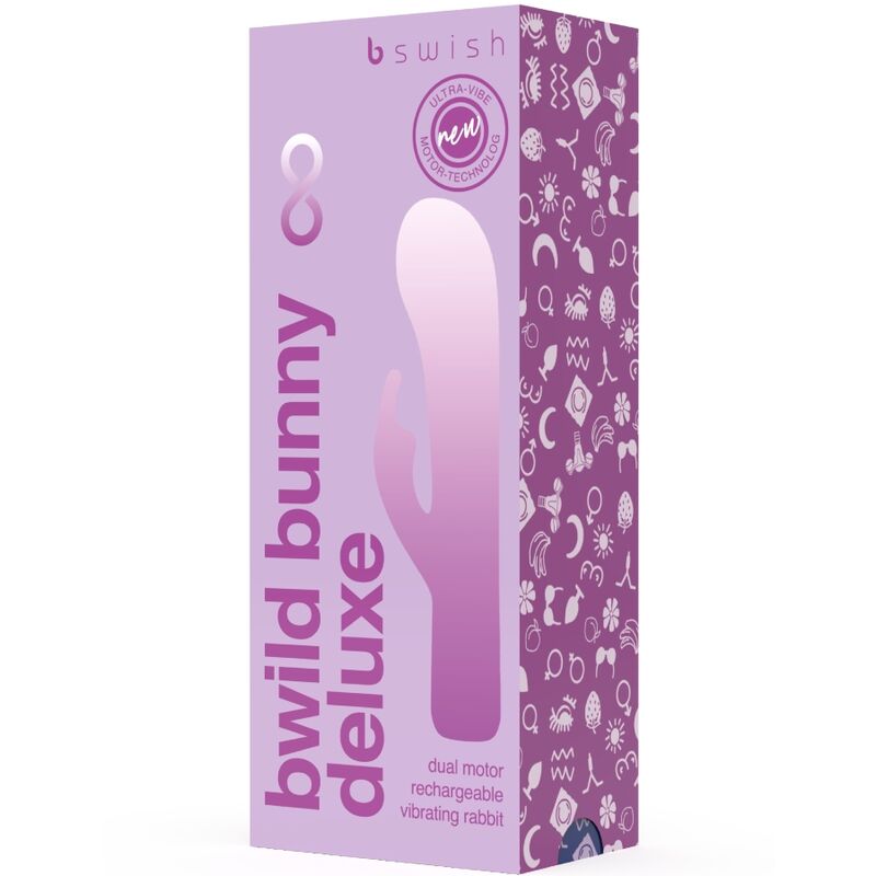 B SWISH - BWILD BUNNY INFINITE DELUXE VIBRADOR COELHO 10 VIBRAÇÕES ROXO