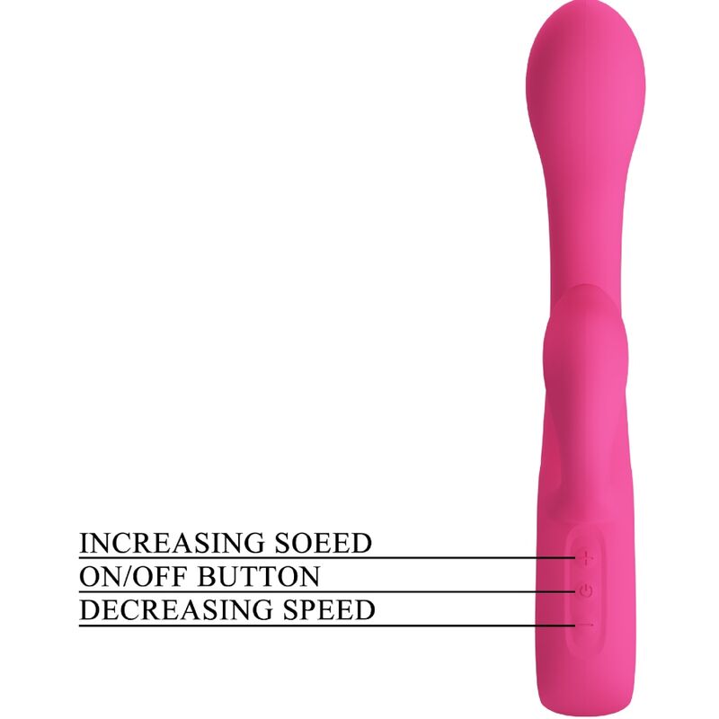 PRETTY LOVE - FRITZ VIBRATOR RABBIT 12 VIBRATIONS PINK