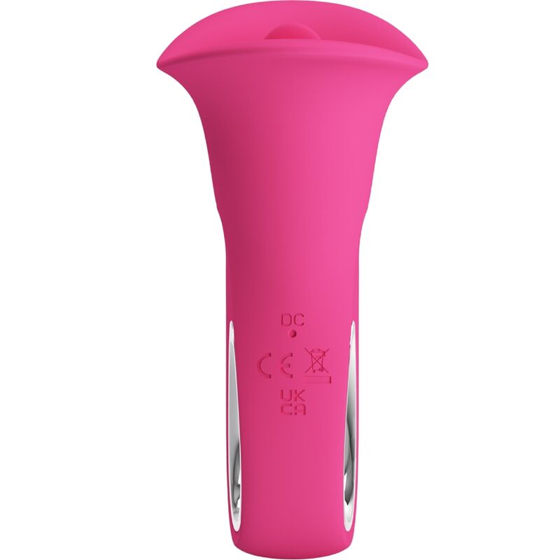 PRETTY LOVE - CLYDE VIBRADOR ORAL VIBRADOR DE LÍNGUA 12 VIBRAÇÕES ROSA