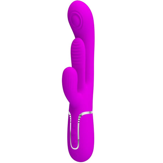 PRETTY LOVE - SHANIA TRIPLE MULTIFUNCTION RABBIT VIBRATOR PINK