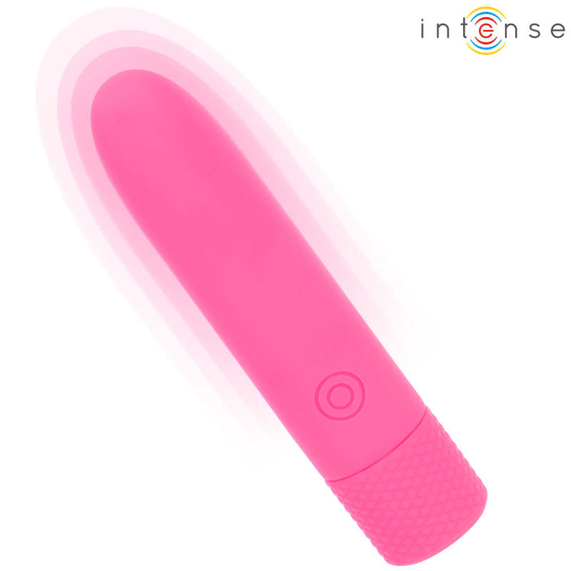 INTENSO - SYMONE USB RECARREGÁVEL VIBRATÓRIA BULLET 8 VIBRAÇÕES ROSA 10 X 2,2 CM