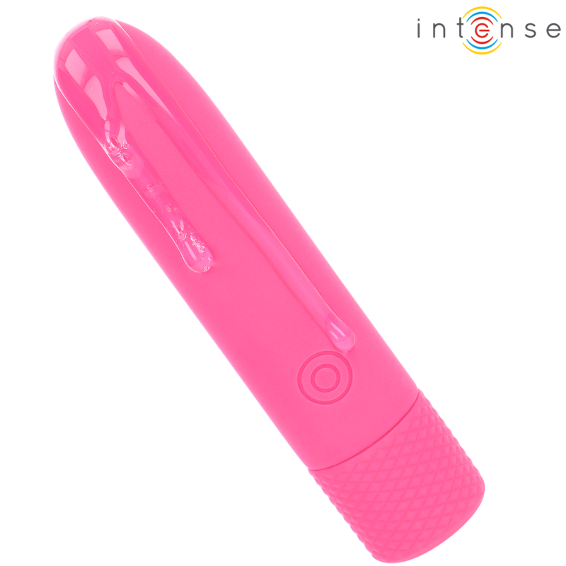 INTENSO - SYMONE USB RECARREGÁVEL VIBRATÓRIA BULLET 8 VIBRAÇÕES ROSA 10 X 2,2 CM