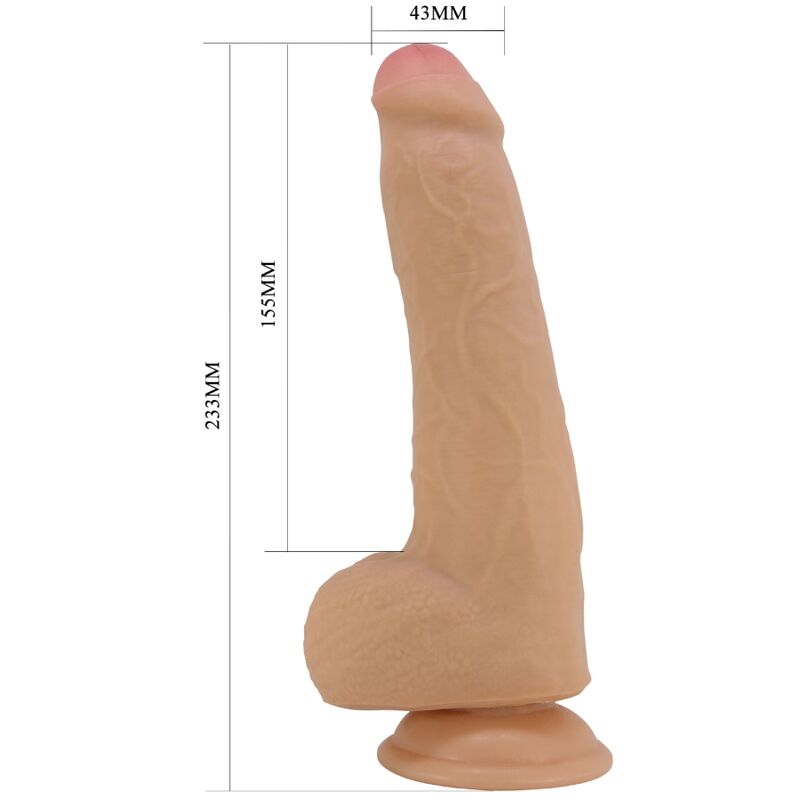 PRETTY LOVE - DRACO REALISTIC DILDO 23 CM NATURAL