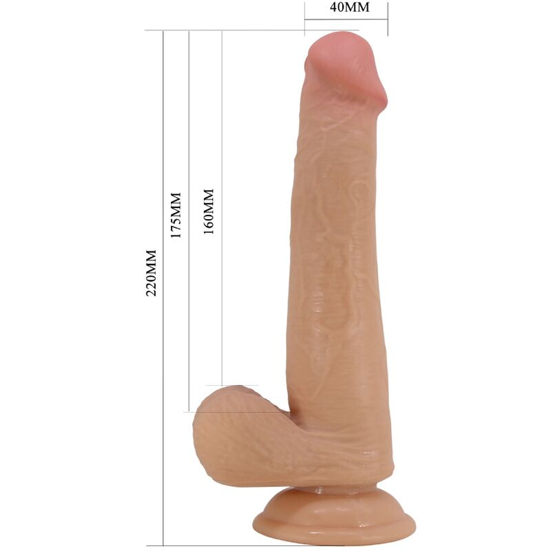 PRETTY LOVE - REALISTIC DILDO SIZE 22 CM NATURAL