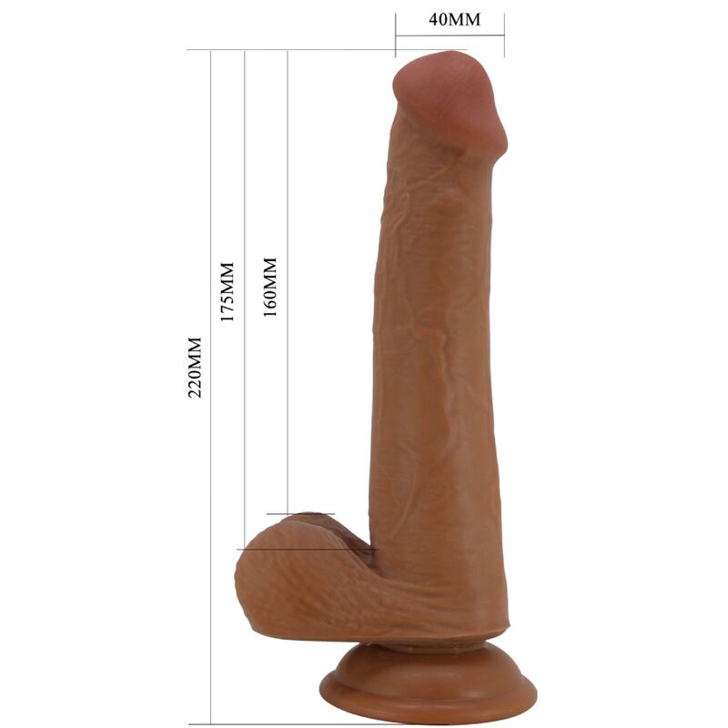 PRETTY LOVE - DILDO REALISTA ALTO 22 CM MULATO