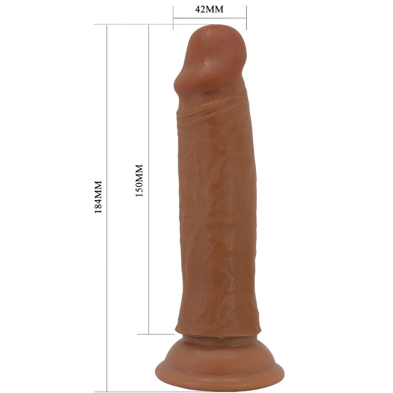 PRETTY LOVE - QUENTIN REALISTIC DILDO 18 CM MULATO