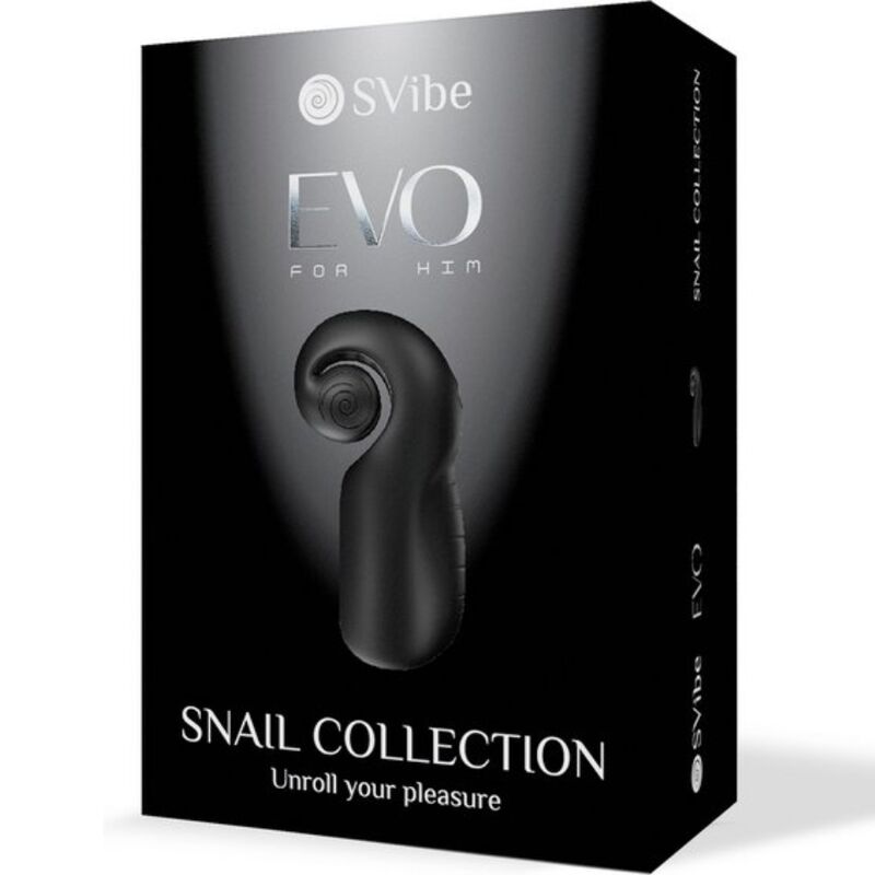 SNAIL VIBE - EVO FOR HIM SLIDE N'ROLL MALE MASTURBATOR BLACK