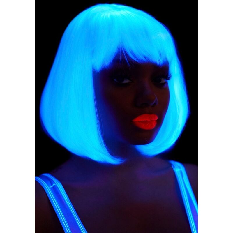 LEG AVENUE - WHITE PHOSPHORESCENT BOB WIG