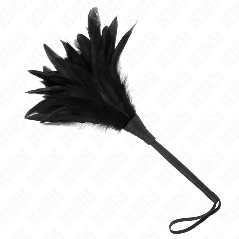 KINK - BLACK MAID HORN TICKLE CHICKEN FEATHERS 36 CM