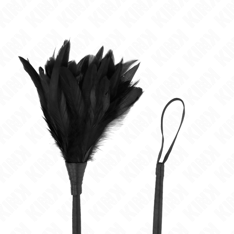 KINK - BLACK MAID HORN TICKLE CHICKEN FEATHERS 36 CM